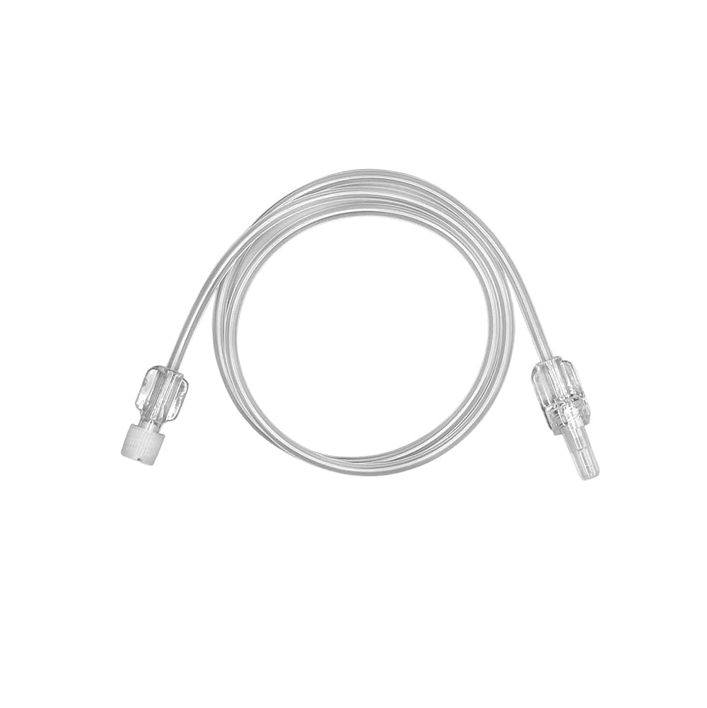 Pressure Monitoring Line, 20cm, PVC DEHP free, 500 psi (34 bar), MLL/FLL, with caps, bns