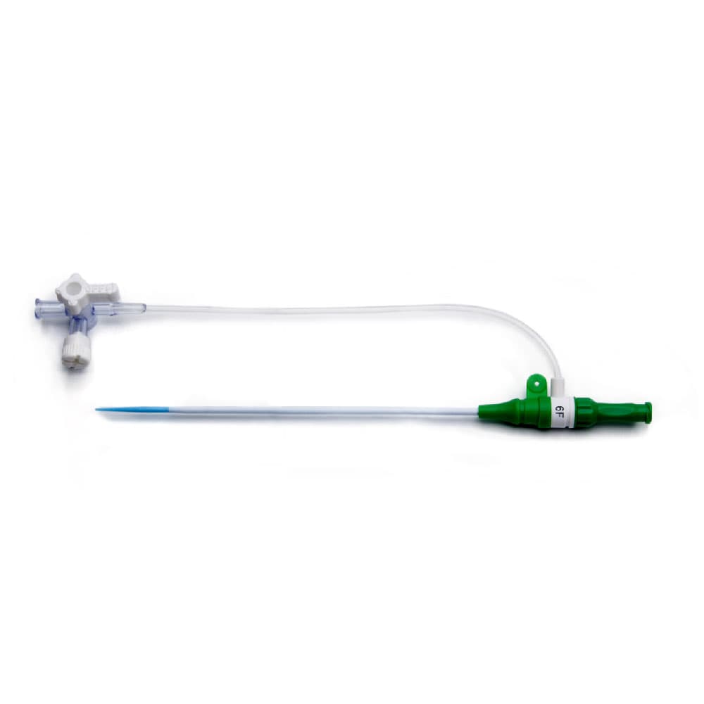 Femoral Introducer, Arterial F6 x 11cm (4.3"), For Guidewires Size .038", with Dilatator