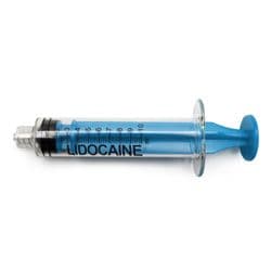 10 ml, Blue, PC (Polycarbonate), Male Luer Lock, Lidocaine