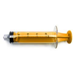 20 ml, Yellow, PC (Polycarbonate), Male Luer Lock