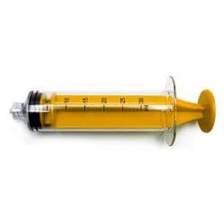 30 ml, Yellow, PC (Polycarbonate), Male Luer Lock