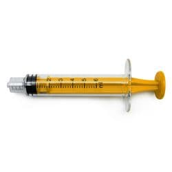 6 ml, Yellow, PC (Polycarbonate), Male Luer Lock