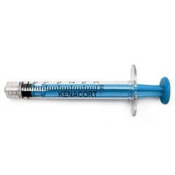 3 ml, Blue, PC (Polycarbonate), Male Luer Lock, Kenacort