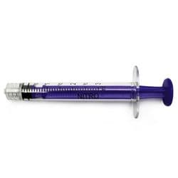 3 ml, Purple, PC (Polycarbonate), Male Luer Lock, Nitro