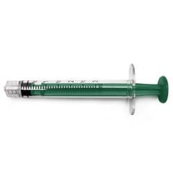 3 ml, Dark Green, PC (Polycarbonate), Male Luer Lock