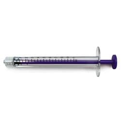 1 ml, Purple, PC (Polycarbonate), Male Luer Lock