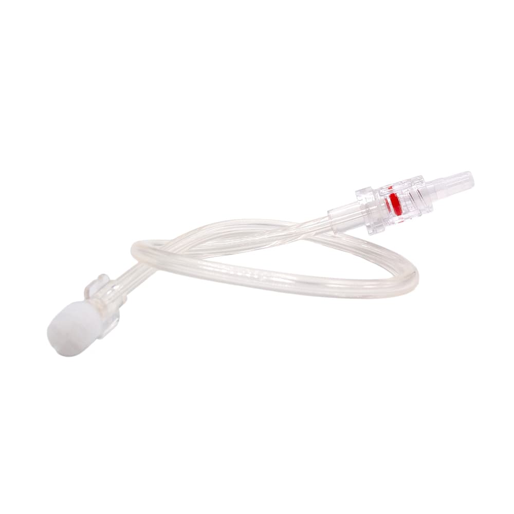 High Pressure Line 100 cm, PVC DEHP free, 1200 psi (83 bar), FLL/RA, with caps, bns