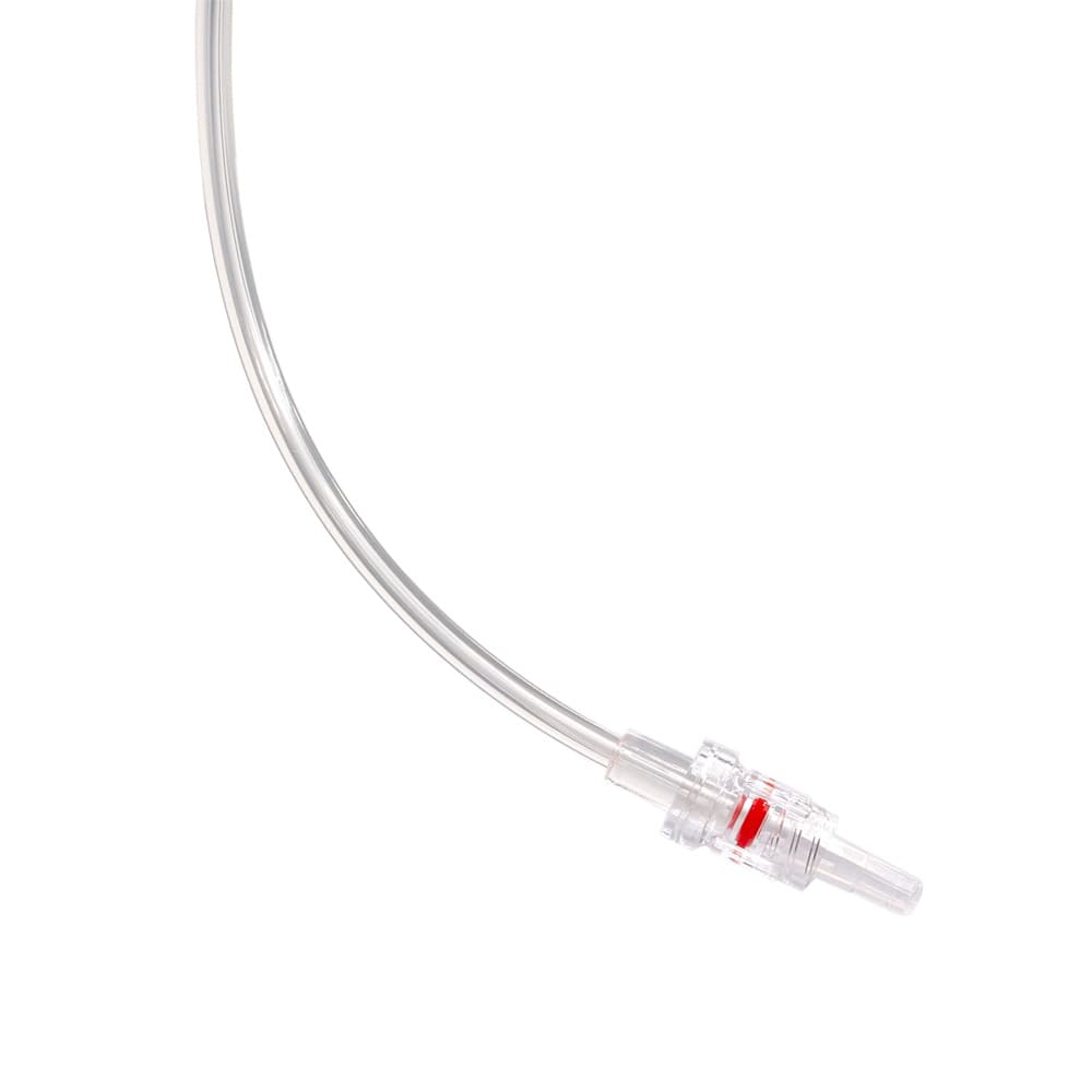 High Pressure Line 150 cm, PVC DEHP free, 1200 psi (83 bar), FLL/RA, with caps, bns