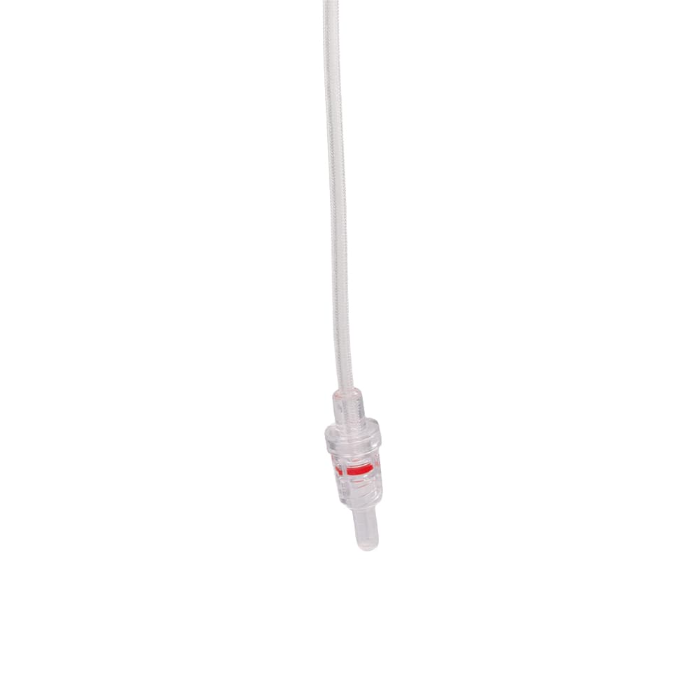 High Pressure Line 25 cm, PUR braided, 1200 psi (83 bar), FLL/RA, with caps, bns