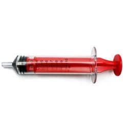 10 ml, Red, PC (Polycarbonate), Male Luer Slip