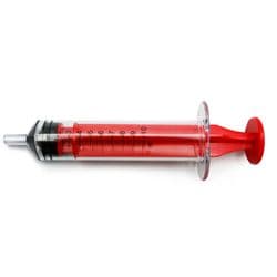 10 ml, Red, Tritan (Copolyester) - BPA free, Male Luer Slip