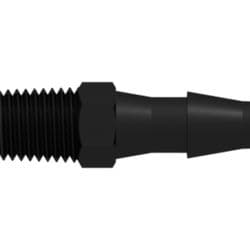 Straight, Male NPT Thread 1/16"-27 to Tube Connection 4,8 mm (3/16")