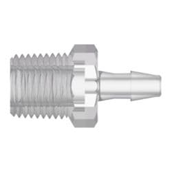 Straight, Male NPT Thread 1/8"-27 to Tube Connection 3,2 mm(1/8")