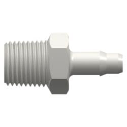 Straight, Male NPT Thread 1/8"-27 to Tube Connection 4,3 mm((.170")