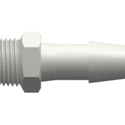 Straight, Male NPT Thread 1/8"-27 to Tube Connection 6,4 mm(1/4")