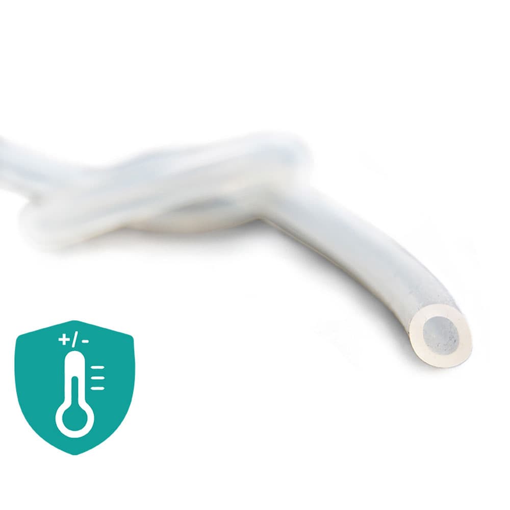 Silikon, 1,20mm (.047") OD x 0,64mm (.025") ID, 15m (49.2')
