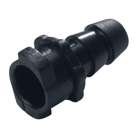 Straight, Quarter Turn - SMC Series Female to Tube Fitment 5,0mm (.197") ID, ABS (Acrylonitrile butadiene styrene) Black,