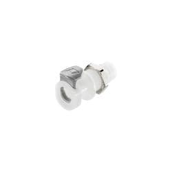 Female Thumb Latch - 30 Series to  10-32 Female UNF Thread, Panel Mount, Acetal, Open-Flow