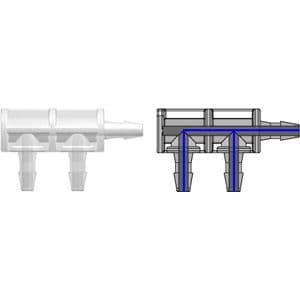 F-Style Tube Fitting (3 Ports)