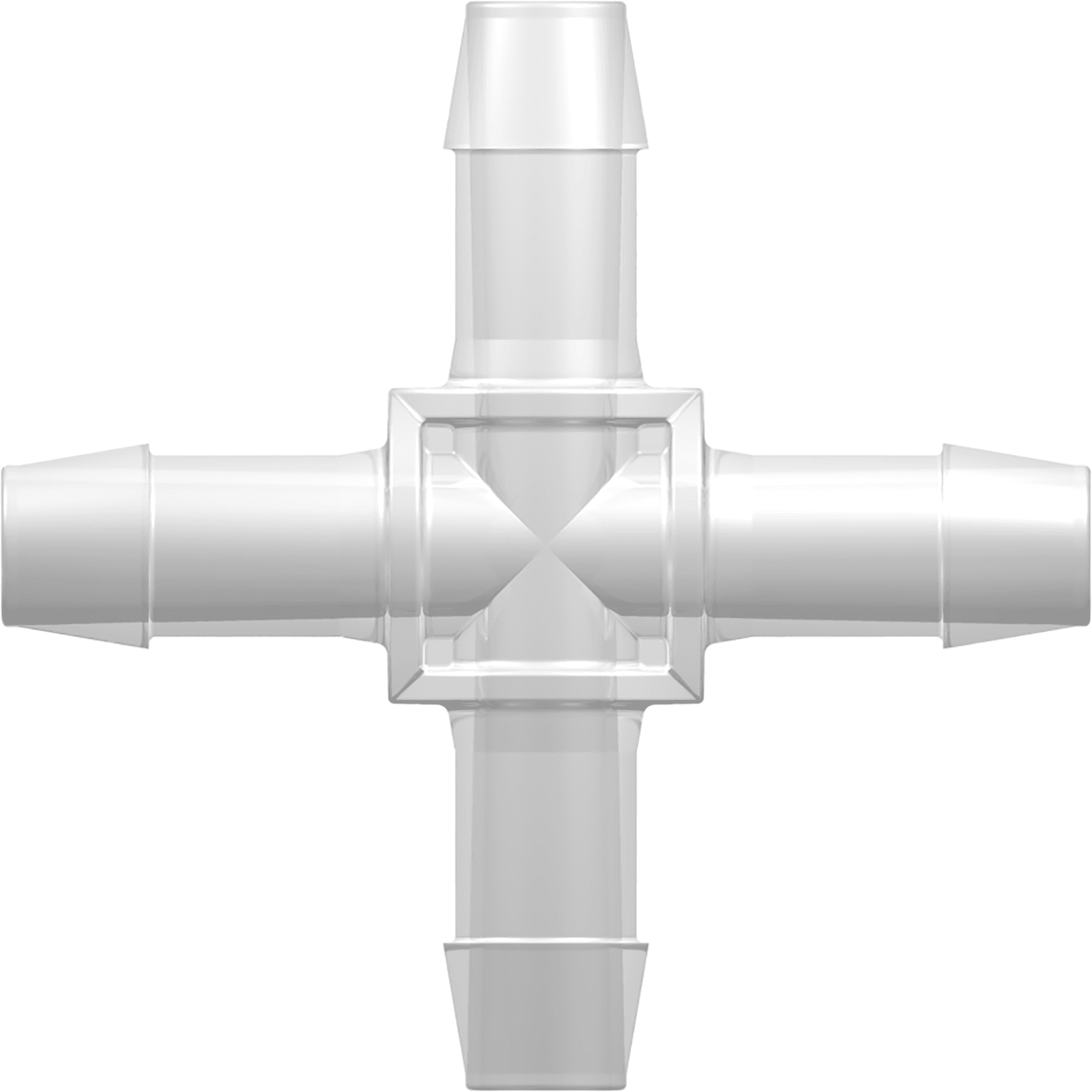 X, 600 Series Schlauchtülle 25,4mm (1") ID zu 600 Series Schlauchtülle 25,4mm (1") ID, PP (Polypropylene) - Tierfrei Natur