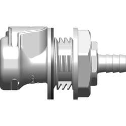 Female Thumb Latch - 60 Series to  9,5mm (3/8") Tube Connection, Panel Mount, PP (Polypropylene), Open-Flow