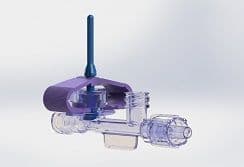 T-Configuration: Female Luer Entry and two exits, PC (Polycarbonate), 3 ml/hr