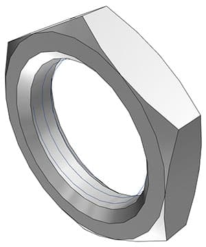 Nut, Thumb Latch - PMC/MC Series to, Acetal Natural,