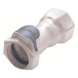 Female Thumb Latch - HFC Series to  3/4" Male GHT Thread, Straight, PSU (Polysulfone), Open-Flow