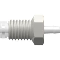 Straight, Male UNF Thread Rotating Adaptor 1/4"-28 to Tube Connection 1,6 mm (1/16")