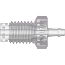 Straight, Male UNF Thread Rotating Adaptor 1/4"-28 to Tube Connection 1,6 mm (1/16")