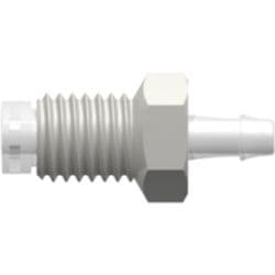 Straight, Male UNF Thread Rotating Adaptor 1/4"-28 to Tube Connection 4,8 mm (3/16")