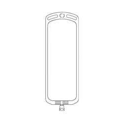 Polyolefine Based Coextrusion, Clear, with valved Male Collection 4 Quick Connector