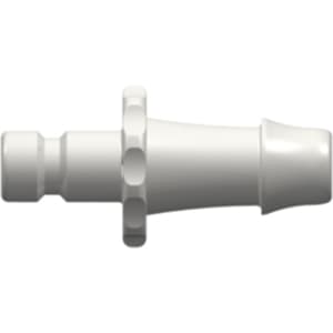 Male Bayonet, Straight, Blood Pressure (ISO 80369-5) Male to 500 Series Barb 4,8mm (3/16") ID, PA (Polyamide) White