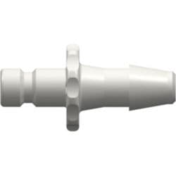  Male Bayonet to 4,0 mm (5/32") Tube Connection, Straight, PA (Polyamide), White