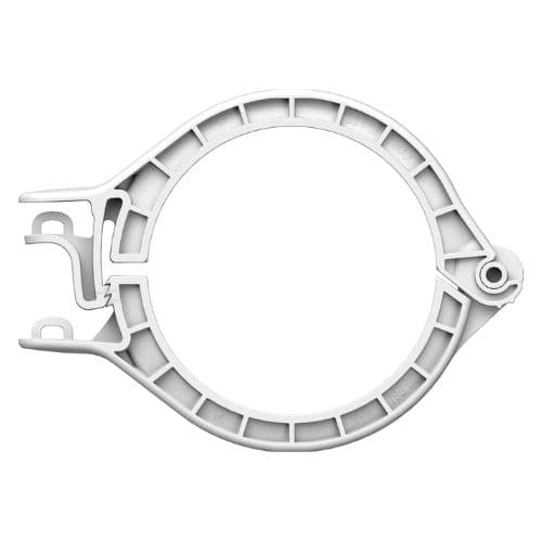 PharmaLok™, Sanitäranschluss TC Maxi Flange 3",Glass filled, Weiß, 80psi (5,5 bar)