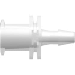 Female Luer Lock to Tube Connection 2,4mm (3/32"), Straight, PP (Polypropylene) - Animal Free, Natural