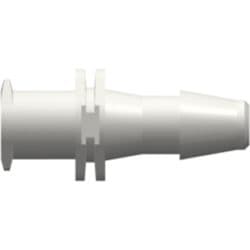 Female Luer Lock to Tube Connection 4,0mm (5/32"), Straight, PA (Polyamide), White