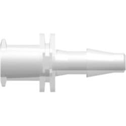 Female Luer Lock to Tube Connection 3,2mm (1/8"), Straight, PP (Polypropylene) - Animal Free, Natural