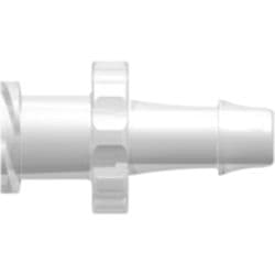 Female Luer Thread to Tube Connection 4,0mm (5/32"), Straight, PP (Polypropylene) - Animal Free, Natural