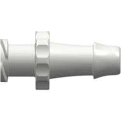 Female Luer Thread to Tube Connection 4,8mm (3/16"), Straight, PA (Polyamide), White