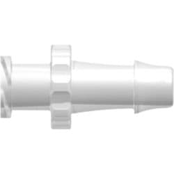 Female Luer Thread to Tube Connection 4,8mm (3/16"), Straight, PP (Polypropylene) - Animal Free, Natural