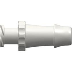 Female Luer Thread to Tube Connection 6,4mm (1/4"), Straight, PA (Polyamide), White