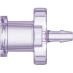 Female Luer Thread to Tube Connection 1,6mm (1/16"), Straight, PC (Polycarbonate) - Radiostable, Clear