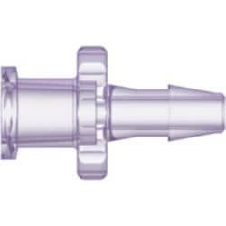 Female Luer Thread to Tube Connection 3,2mm (1/8"), Straight, PC (Polycarbonate) - Radiostable, Clear