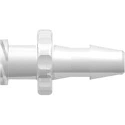 Female Luer Thread to Tube Connection 4,0mm (5/32"), Straight, PP (Polypropylene) - Animal Free, Natural