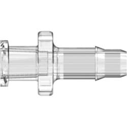 Female Luer Thread to Tube Connection 4,8mm (3/16"), Straight, PC (Polycarbonate), Clear