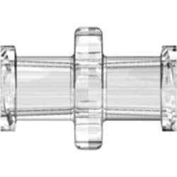 Female Luer Thread to Female Luer Thread , Straight, PC (Polycarbonate), Clear