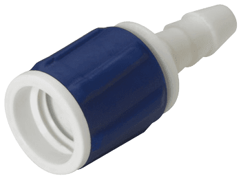 Straight, Male to Tube Fitment 2,4mm (3/32") ID, PA (Polyamide) White,
