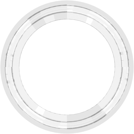 Gasket For Sanitary Fitting TC Mini Flange 0.75", Silicone - Platinum Cured, Natural