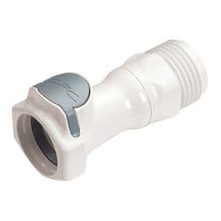 Female Thumb Latch - HFC Series to  3/4" Male GHT Thread, Straight, PSU (Polysulfone), Open-Flow